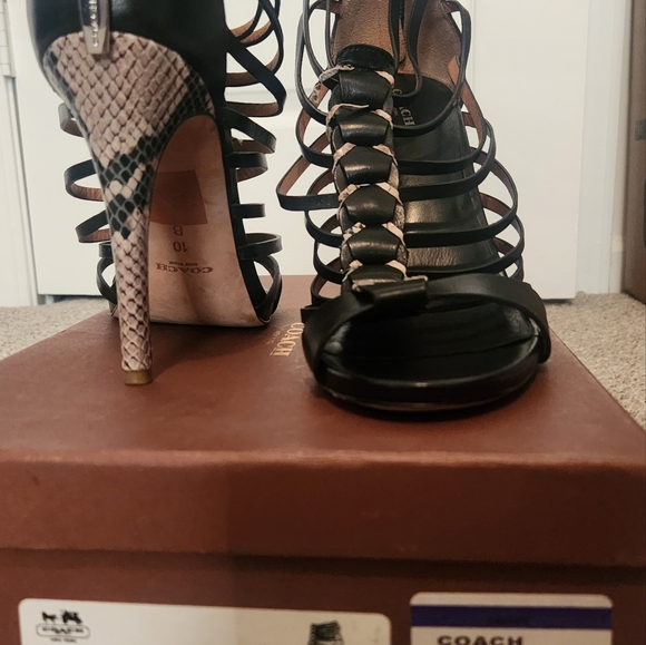 Coach Josey Veg Lthr print snake skin - Picture 6 of 7